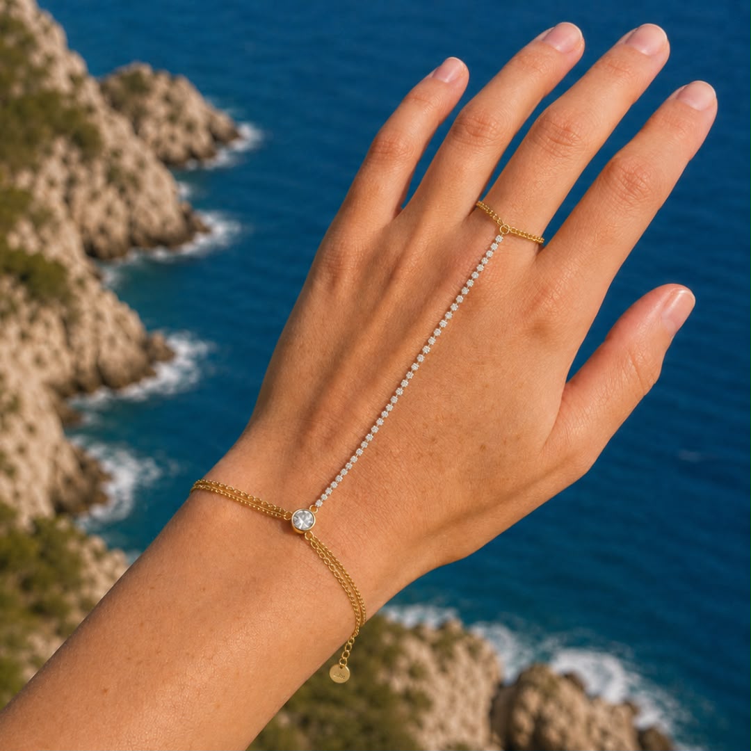 Erica Sparkles Hand Chain
