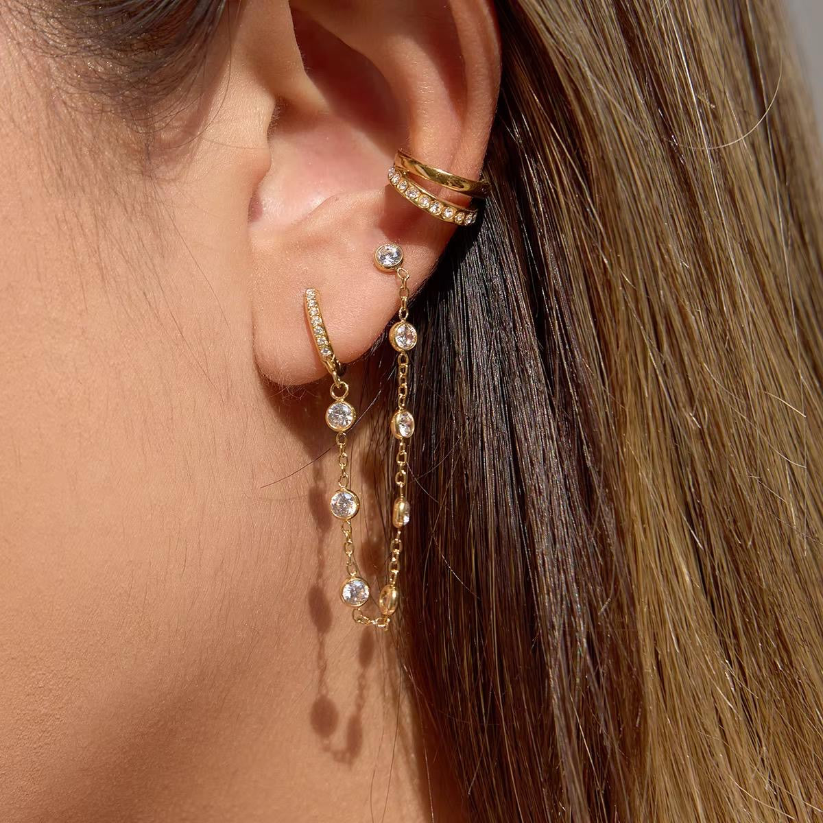Capri Clarté Stack Earrings