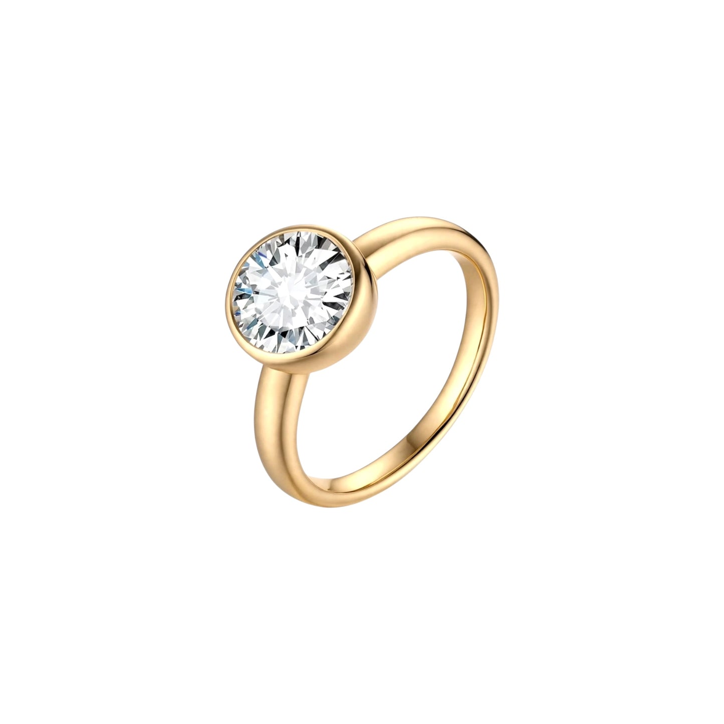 Soltaire Bezel Ring