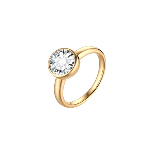 Soltaire Bezel Ring
