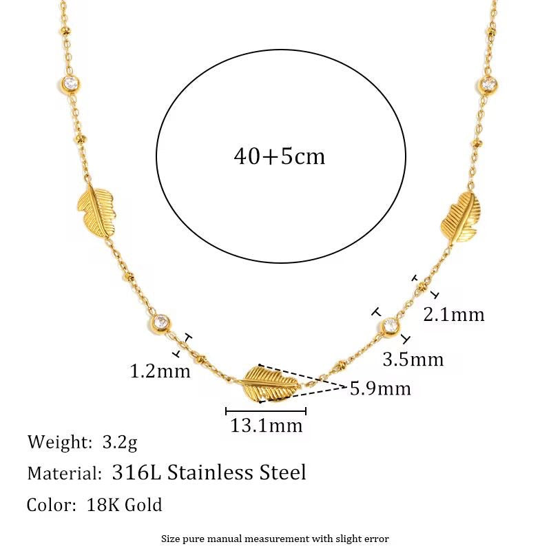 Feather Charm Necklace