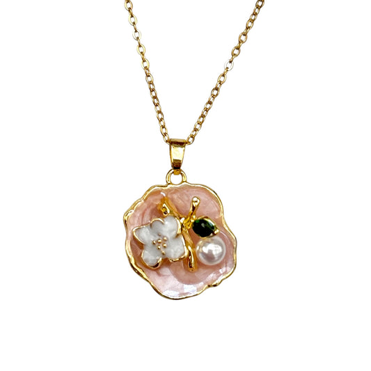 Rose Of Sharon Necklace