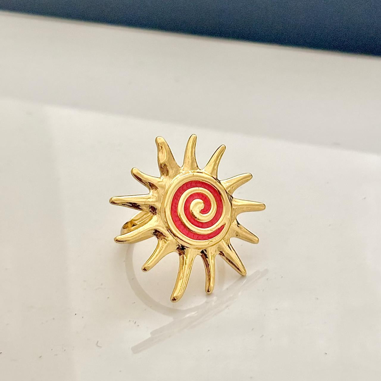 Sunbloom Ring -Red