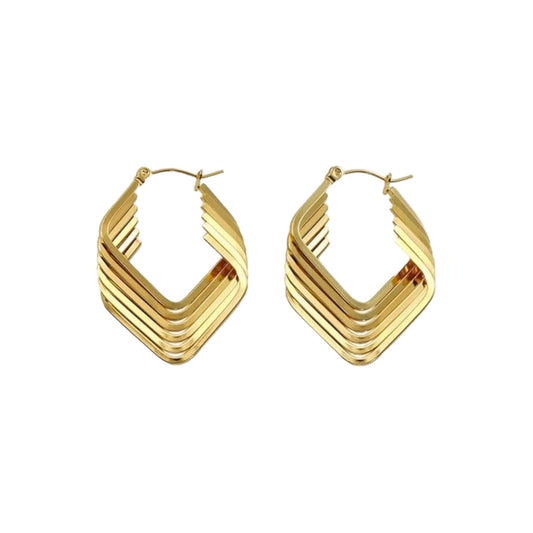 Maci Twist Hoops -18K