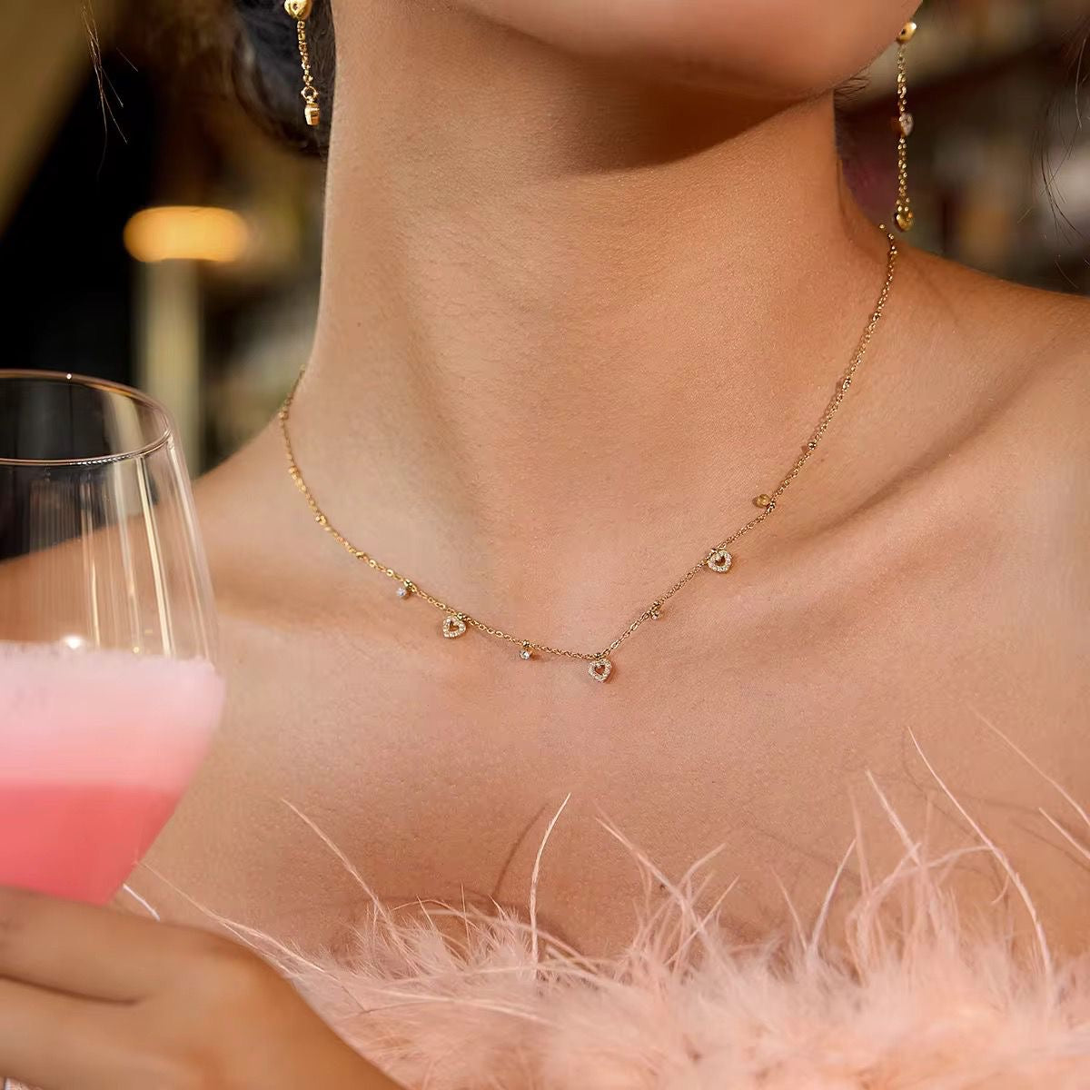Sweet Heart Charm Necklace