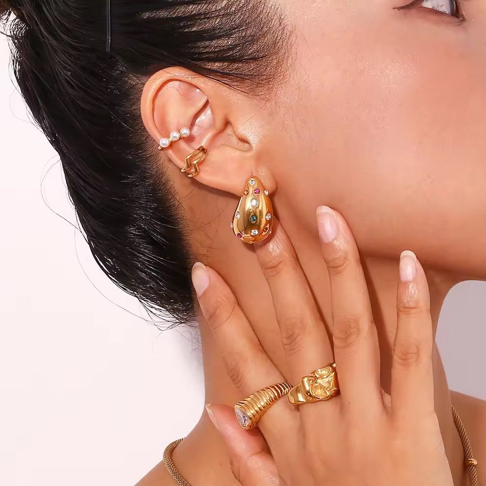 Multi Donna Studs -18K