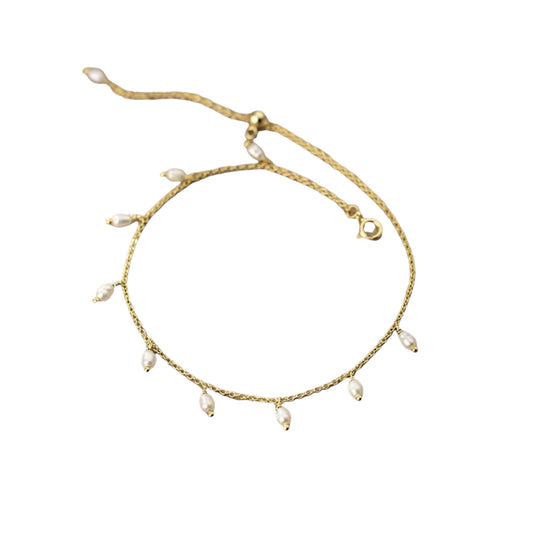 Pearlia Charm Anklet