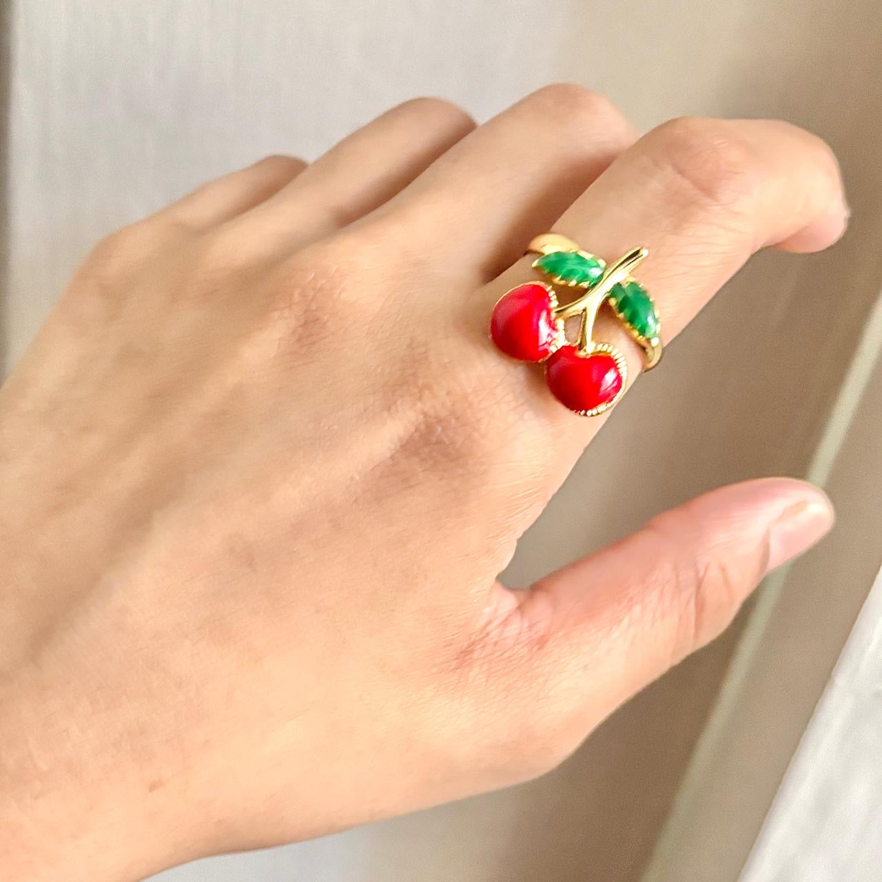 Cherry Berry Ring -Red