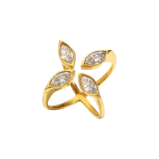 Elara Criss Cross Ring