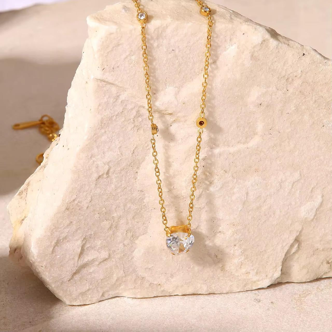 Heart Diamond Delight Necklace