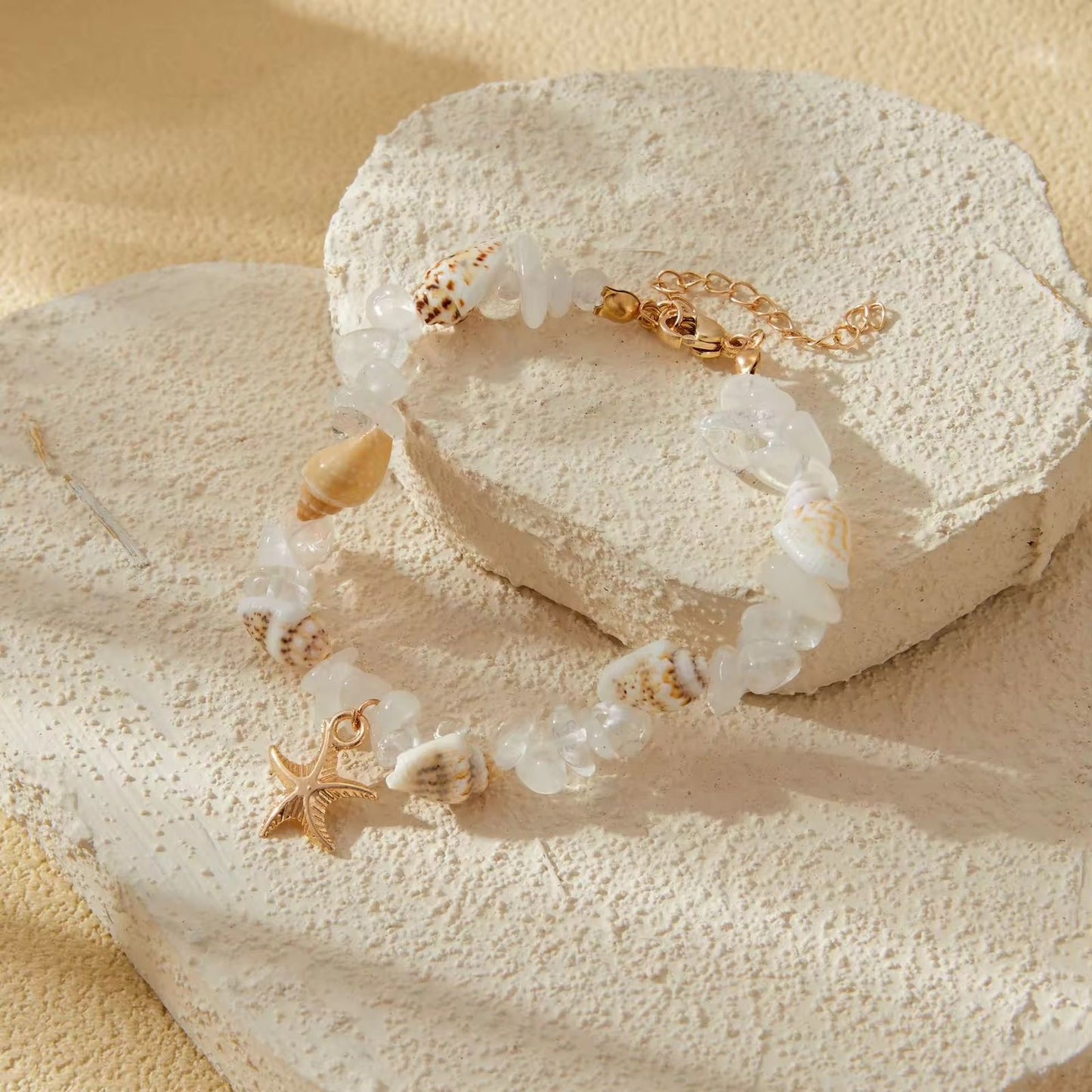 Sea Serenity Bracelet -Clear Quartz