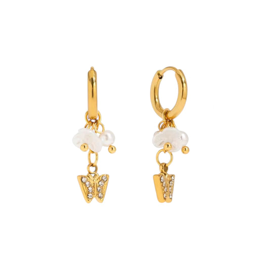 Whimsical Dangler Hoops