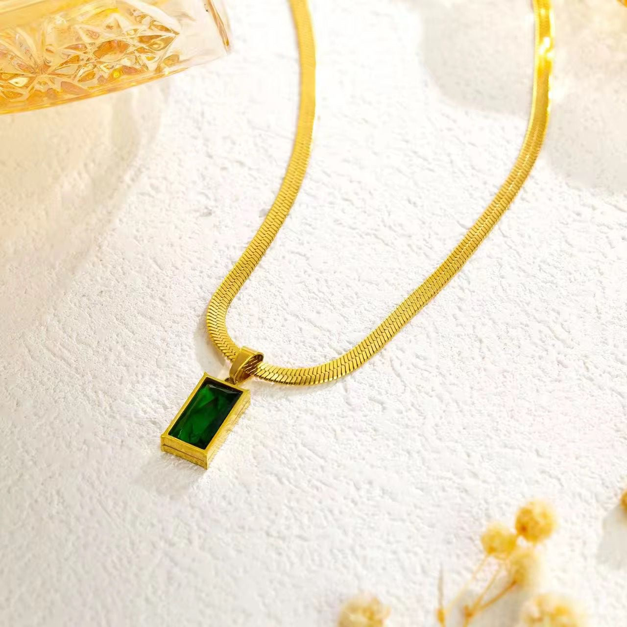 Emerald Tasha Necklace