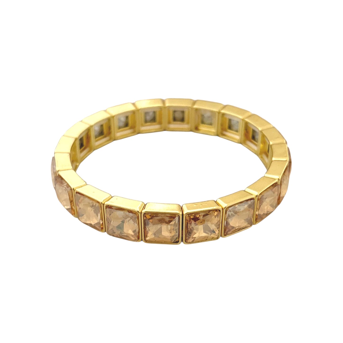 Luxurious Bezel Bracelet -Champagne | Adjustable