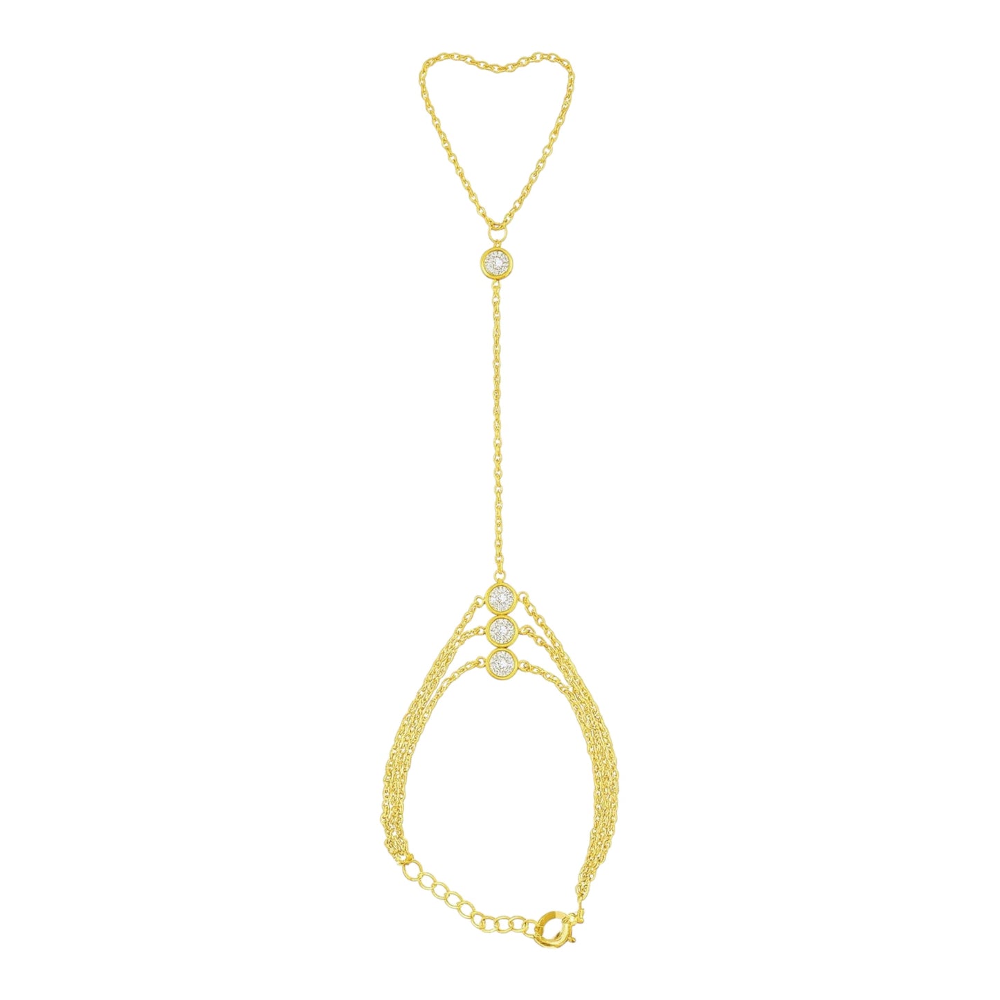 Bezel Diamond Hand Chain