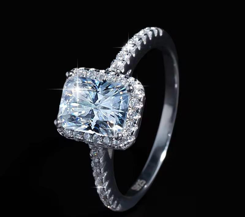 Princess Solitaire Ring -Adjustable