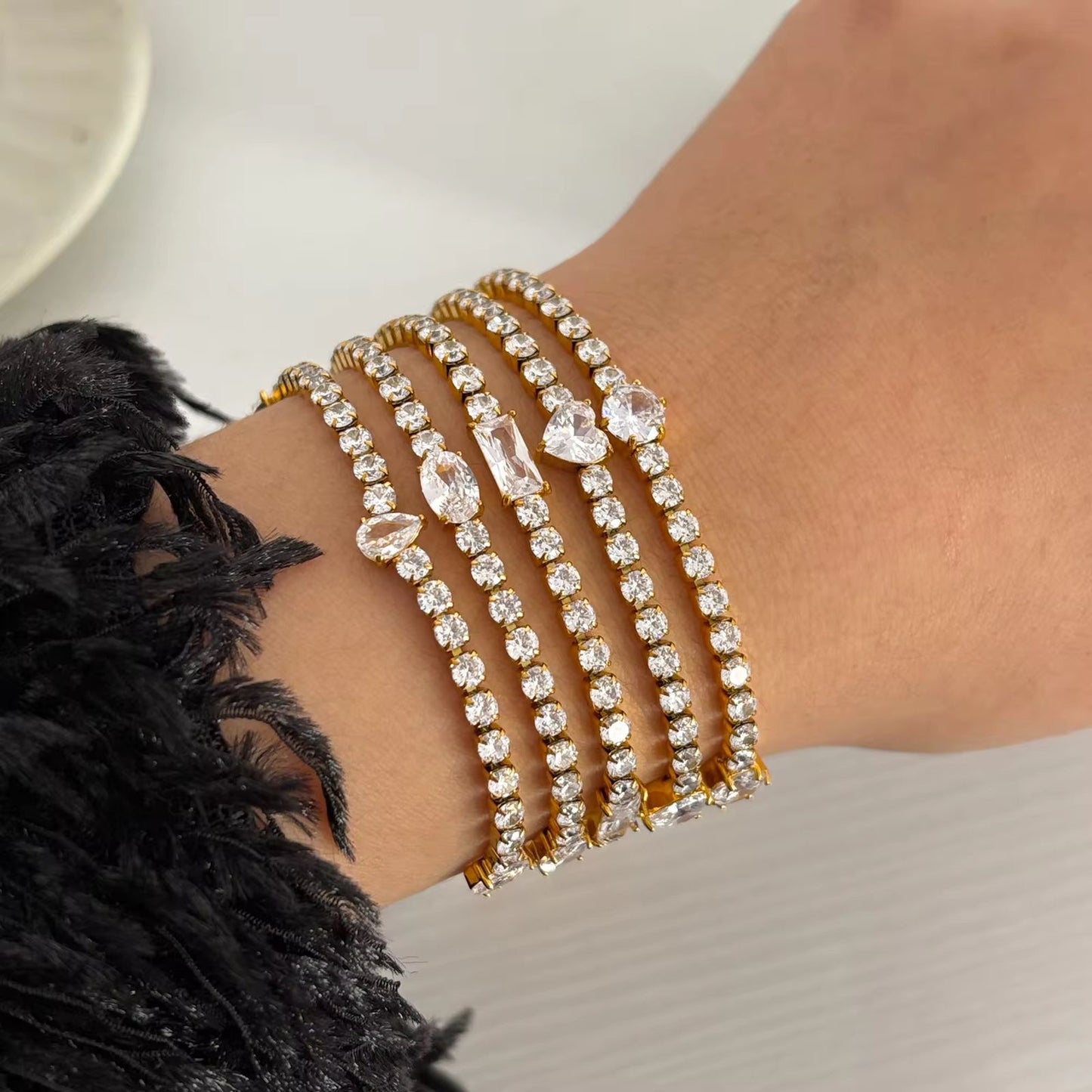 Heart Luxus Tennis Bracelet