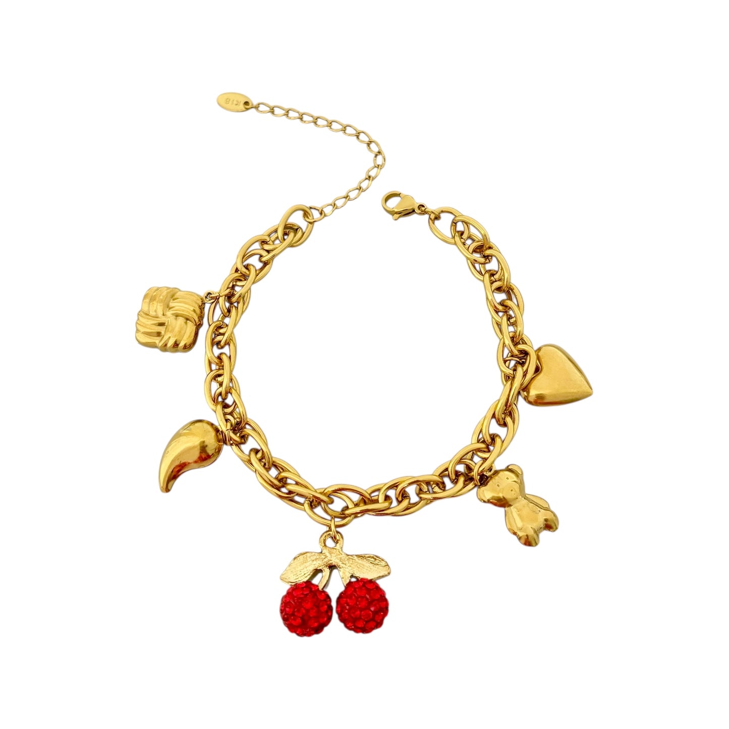 Cherry Blossom Charm Bracelet