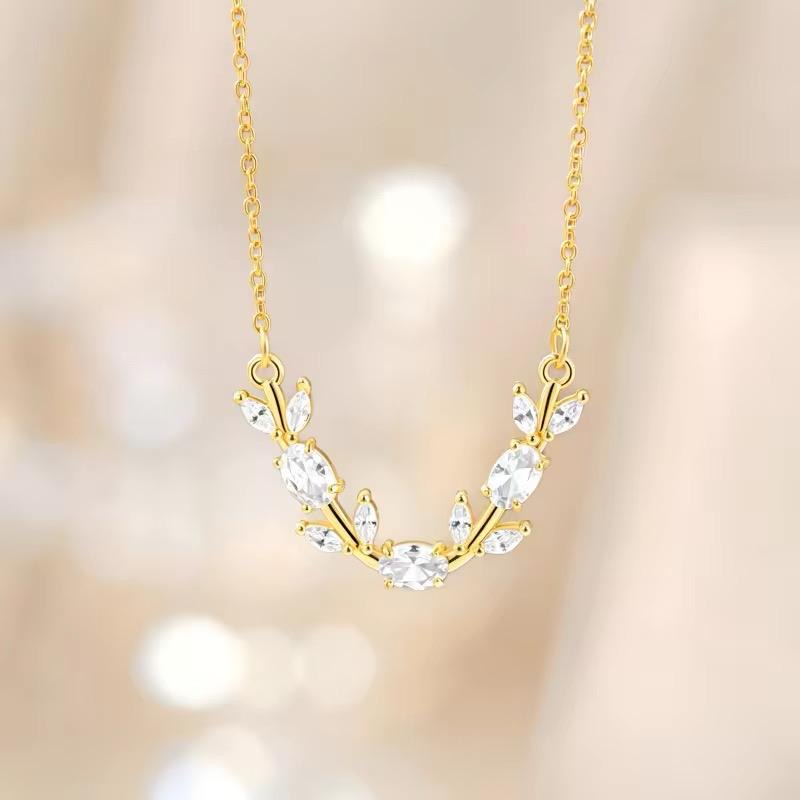 Diamond Tulip Necklace