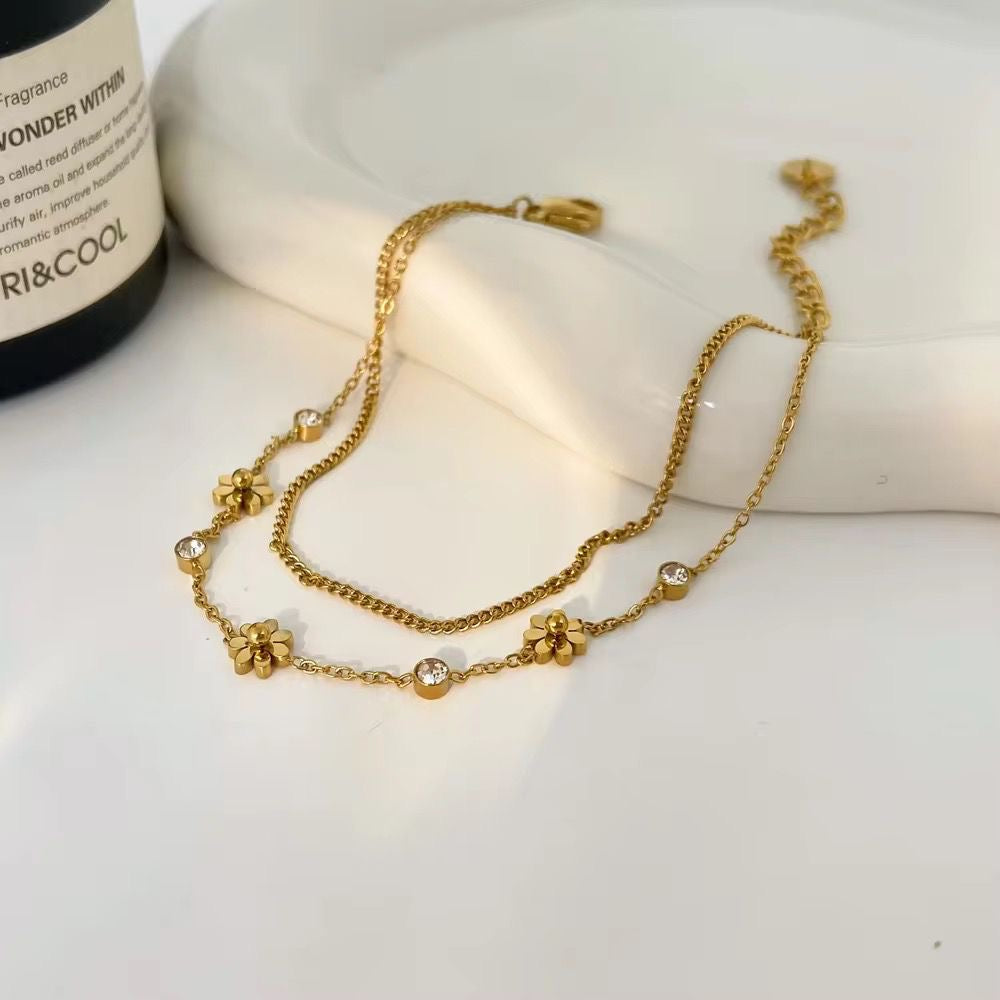 Daisy Layered Bracelet