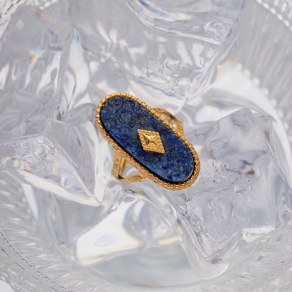Nova Oceanic Blue Signet Ring