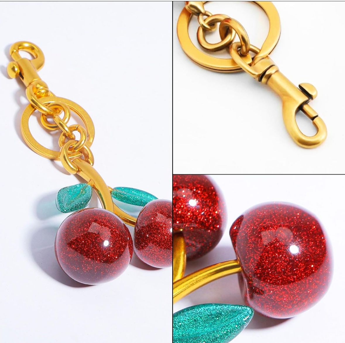 Cherry Charm Keychain