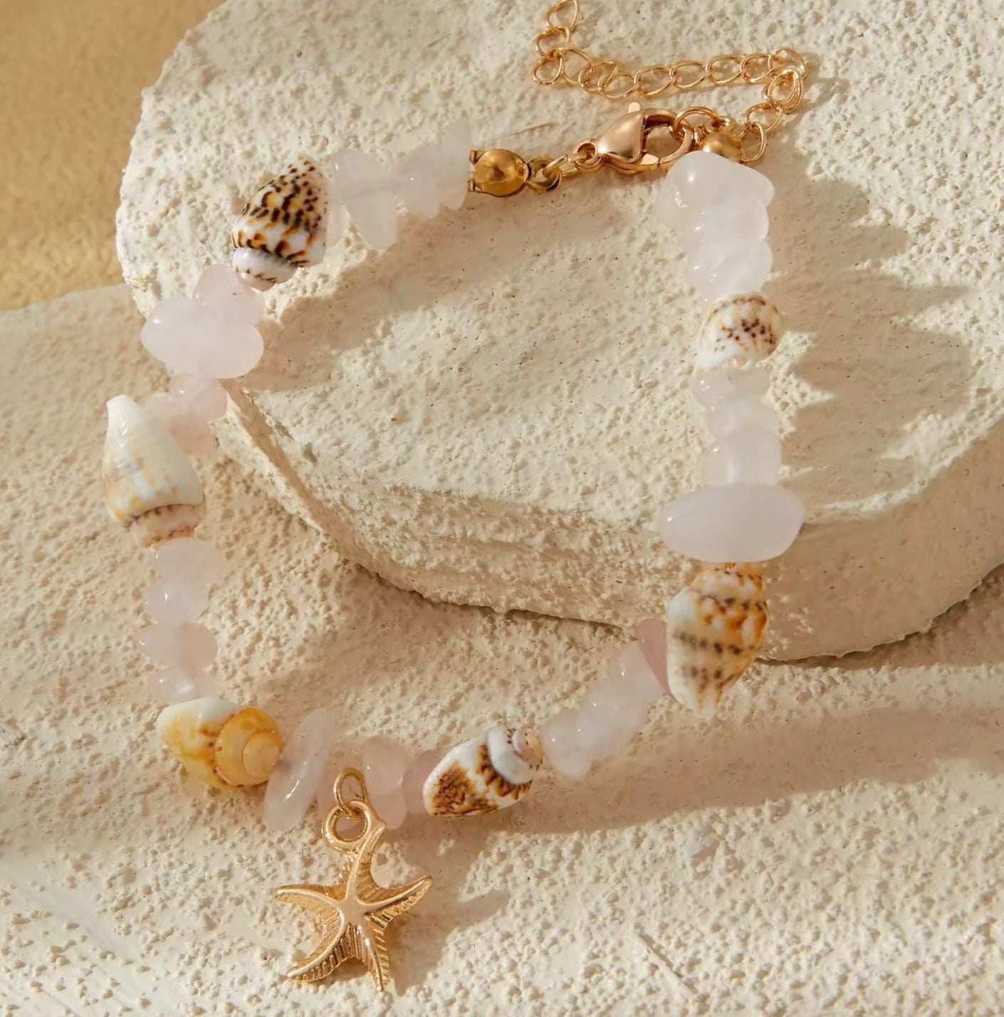 Sea Serenity Bracelet -Clear Quartz