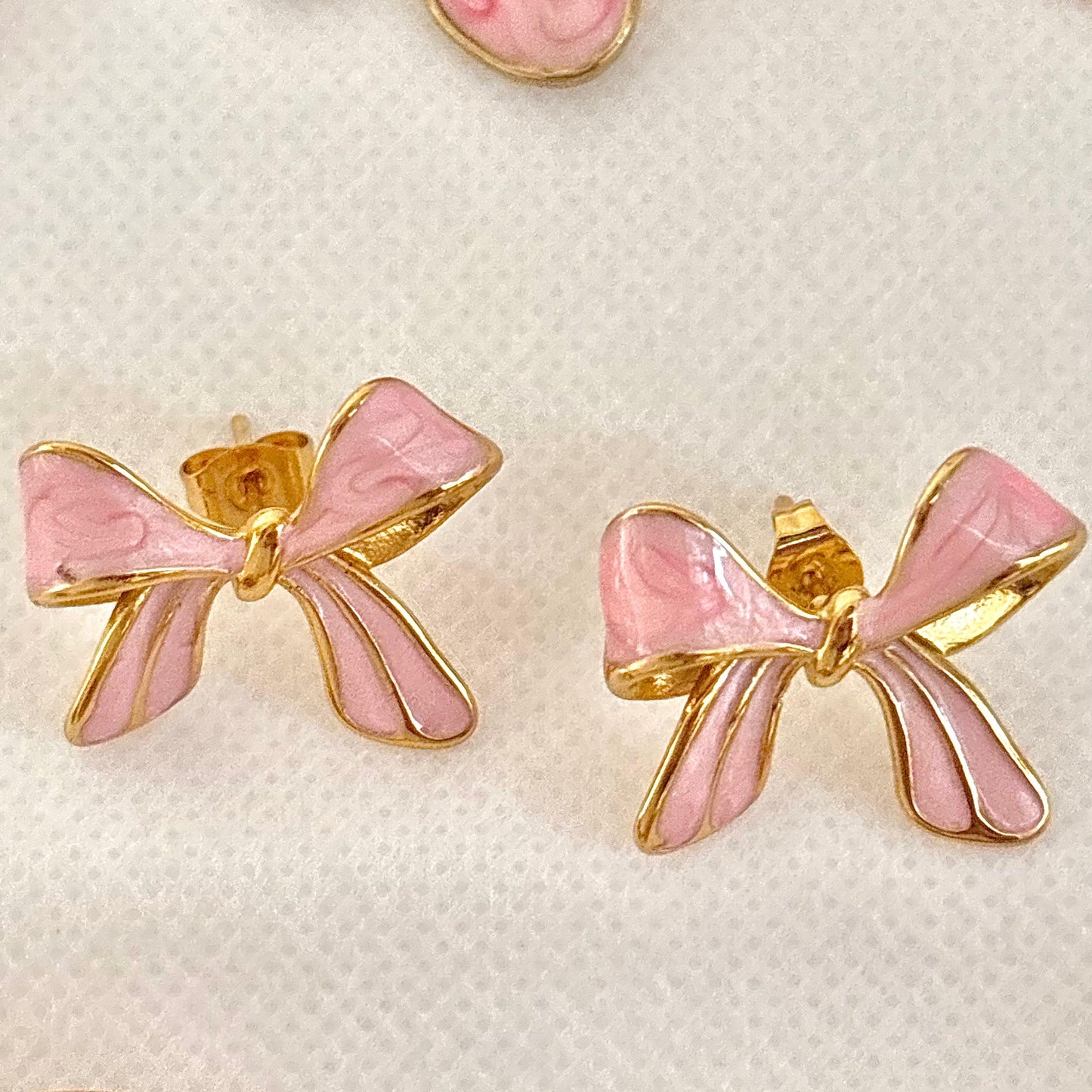 Baby Coquette Bow Studs