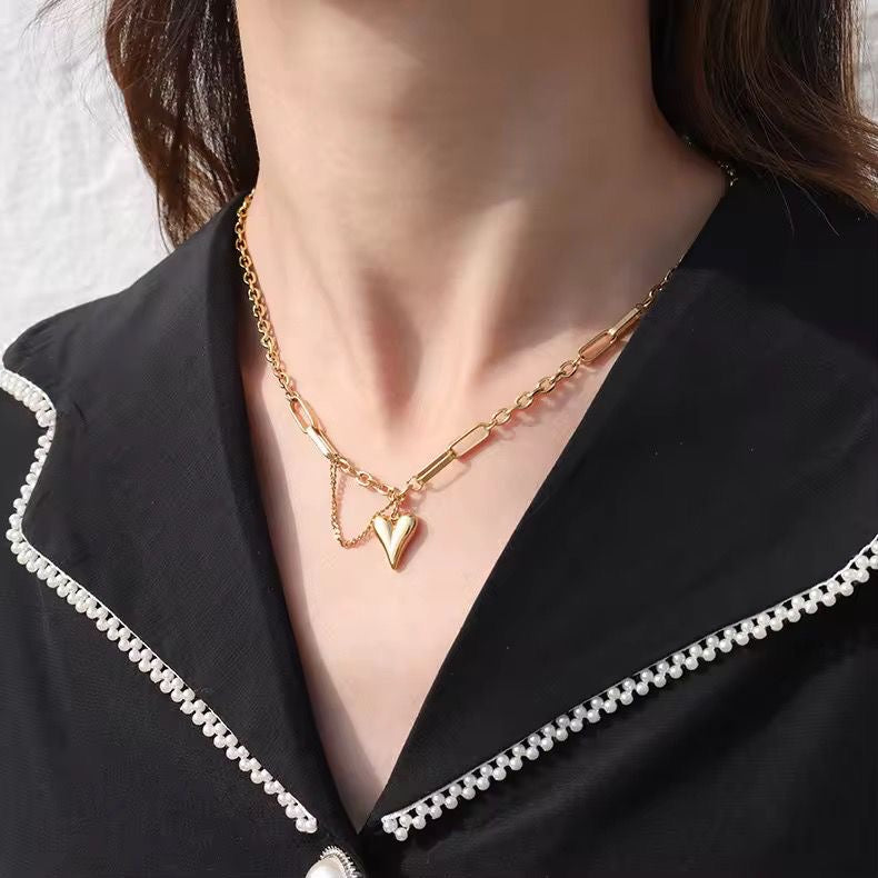 Juliette Heart Charm Necklace