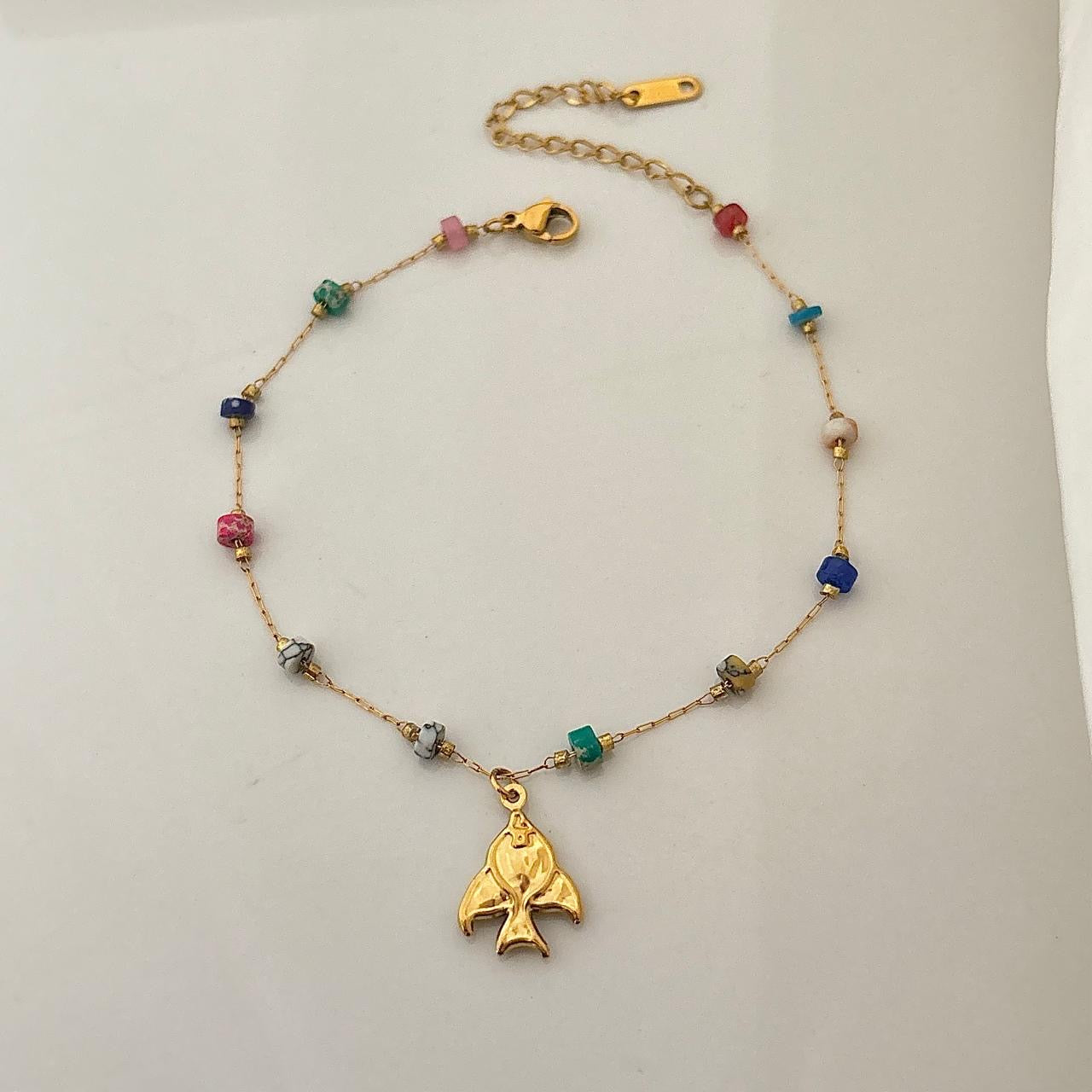 Fishy Quin Multi Beaded Anklet