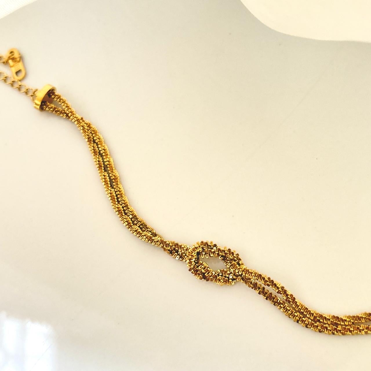 Baby Glitz Knot Bracelet -18K