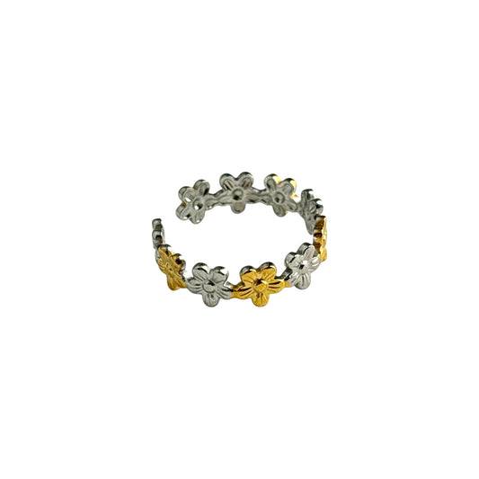 Daisy Bloom Ring -Mix Tone