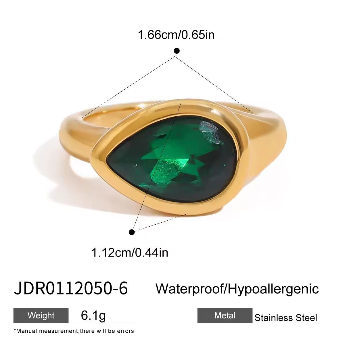 Emerald Dome Signet Ring