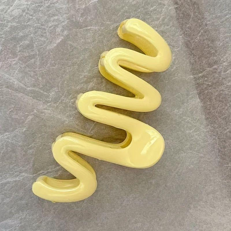 Wave Claw Clip -Yellow