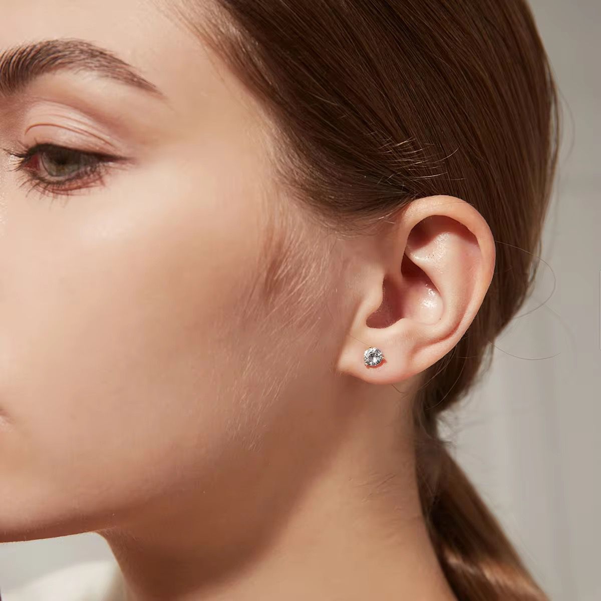 Diamond Dainty Dot Studs