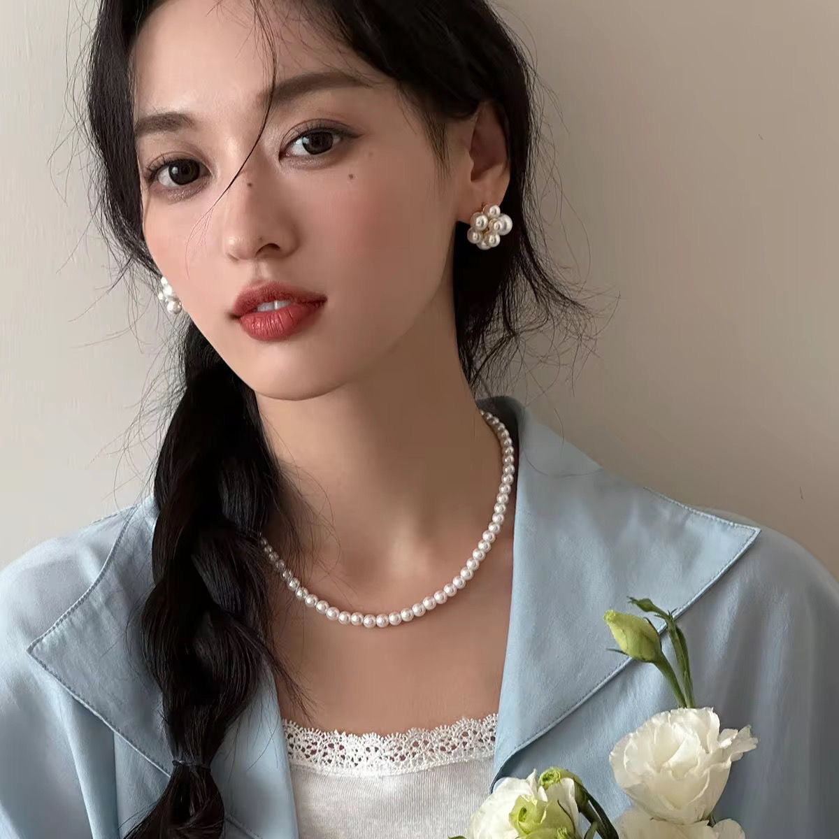 LUX Pearl Poplin Studs