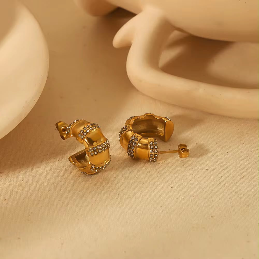 Cascade Sparkle Hoops