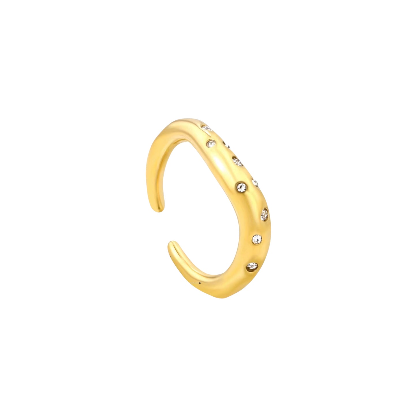 Diamond Wave Ring
