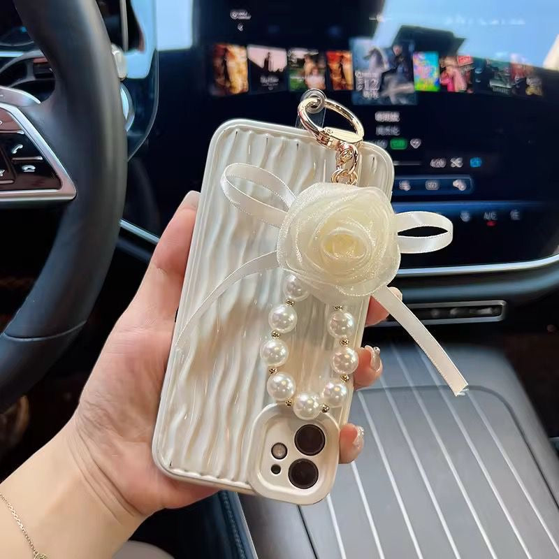 Rosa Pearl Bag Charm XKeychain