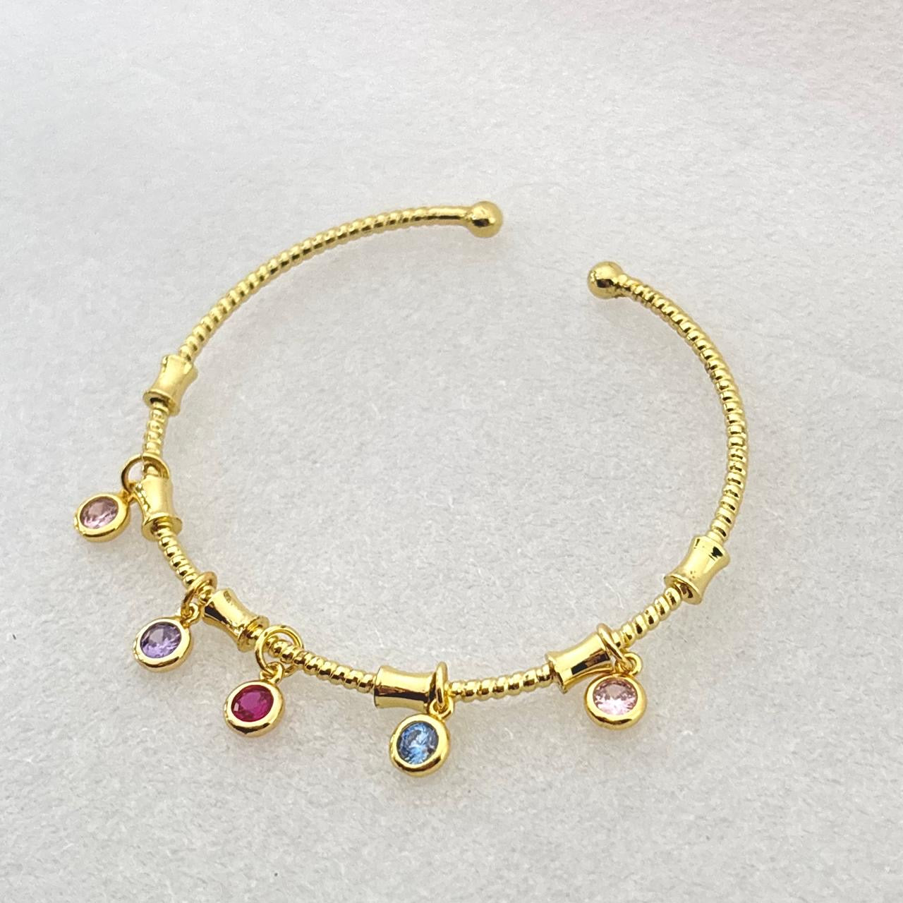 Petite Gem Charm Cuff