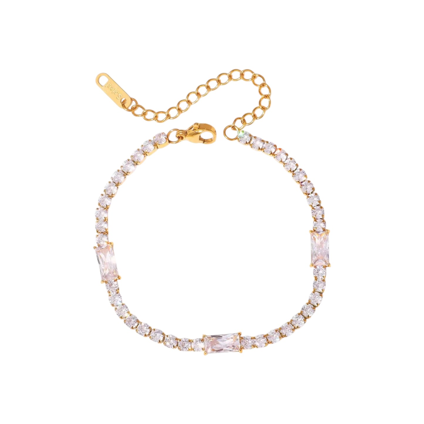 Bezel Luxus Tennis Bracelet
