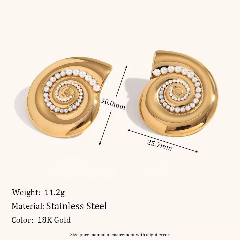 Ocean Shell Dreams Studs