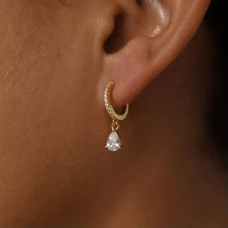 Pear Drop Hoops