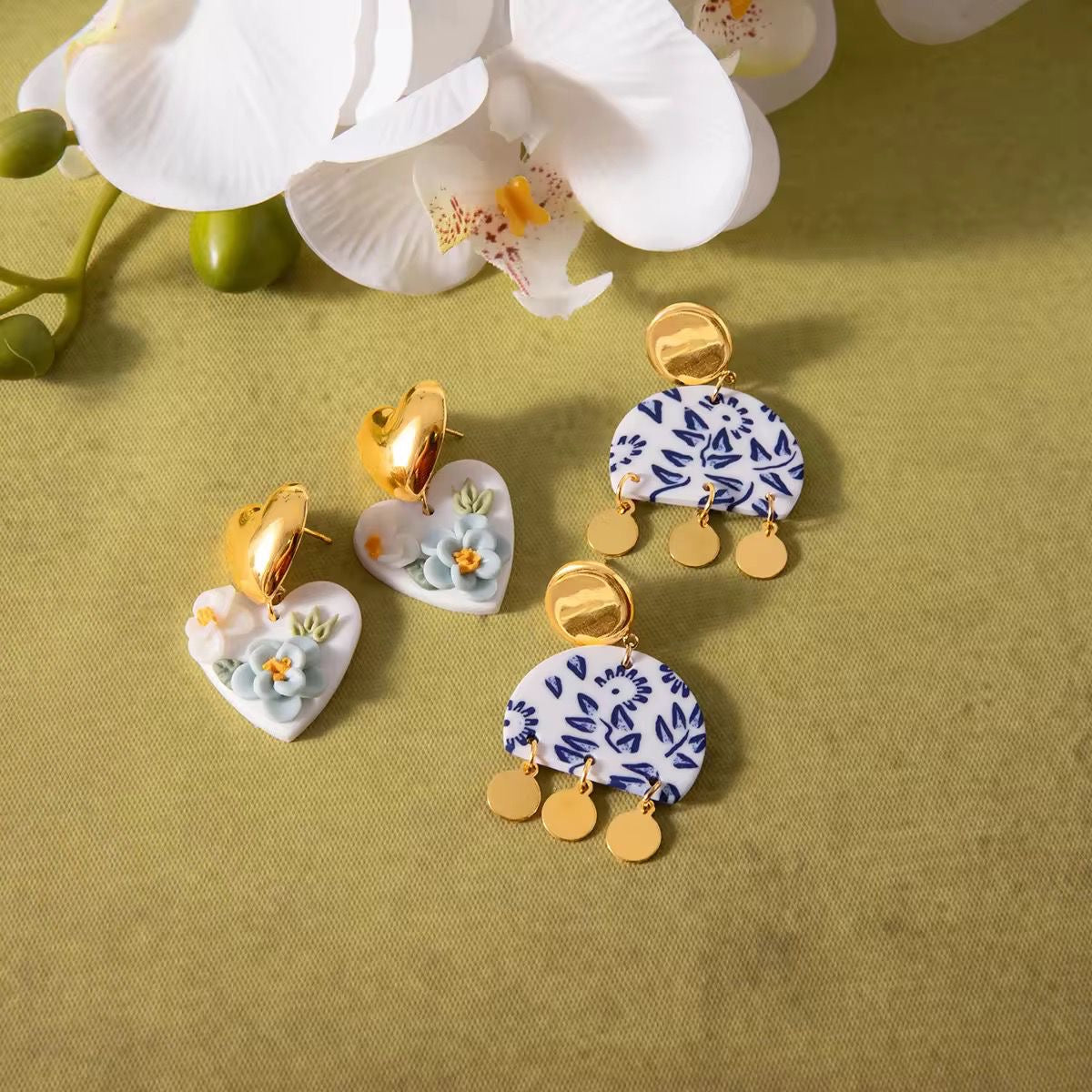 Glimmer Marbella Studs