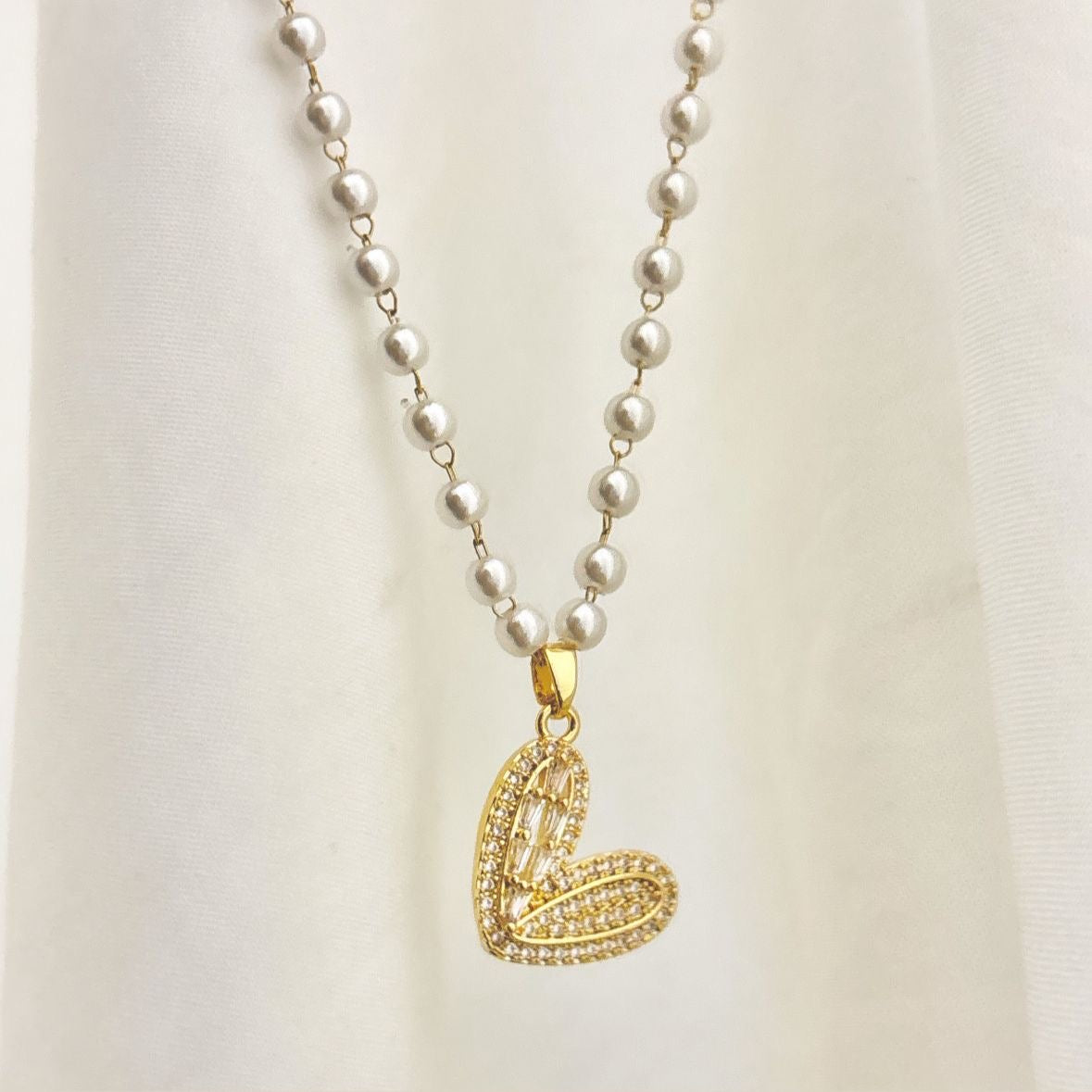 Pearl’s Heart Necklace