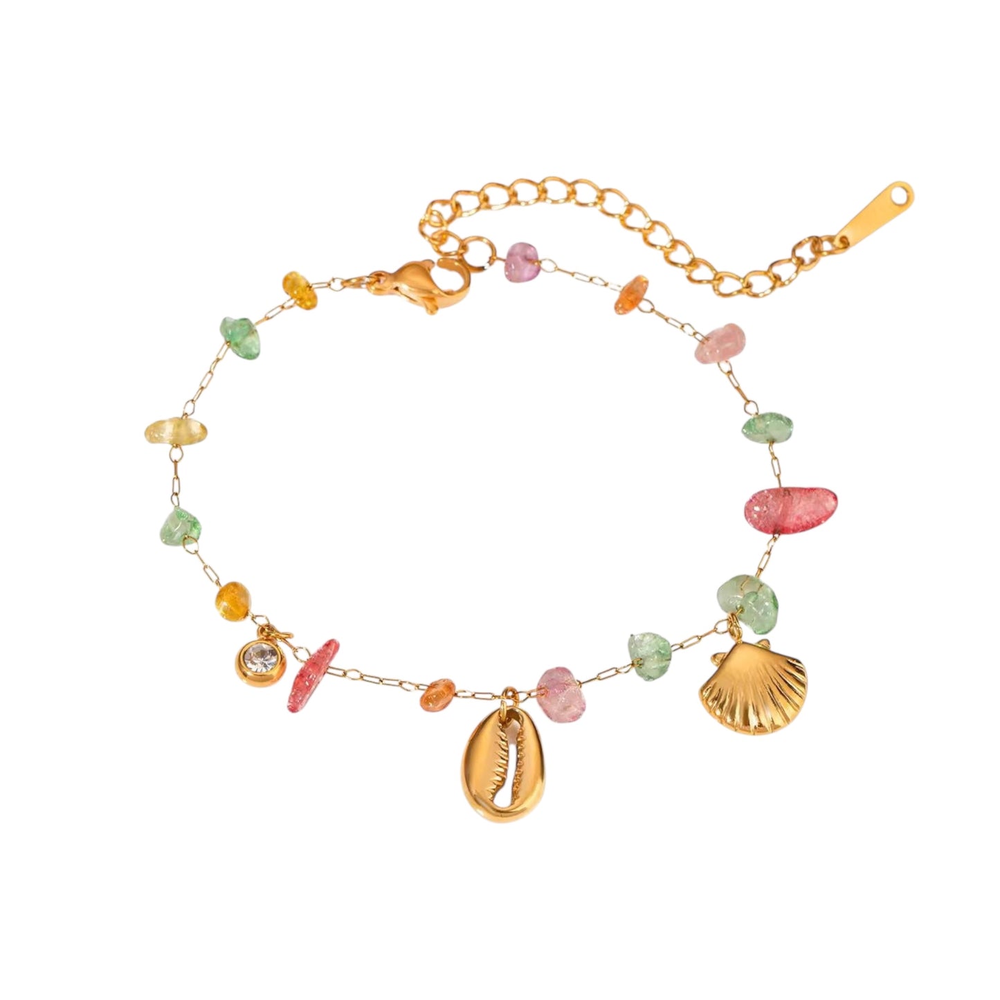 Gem Rock Charm Bracelet