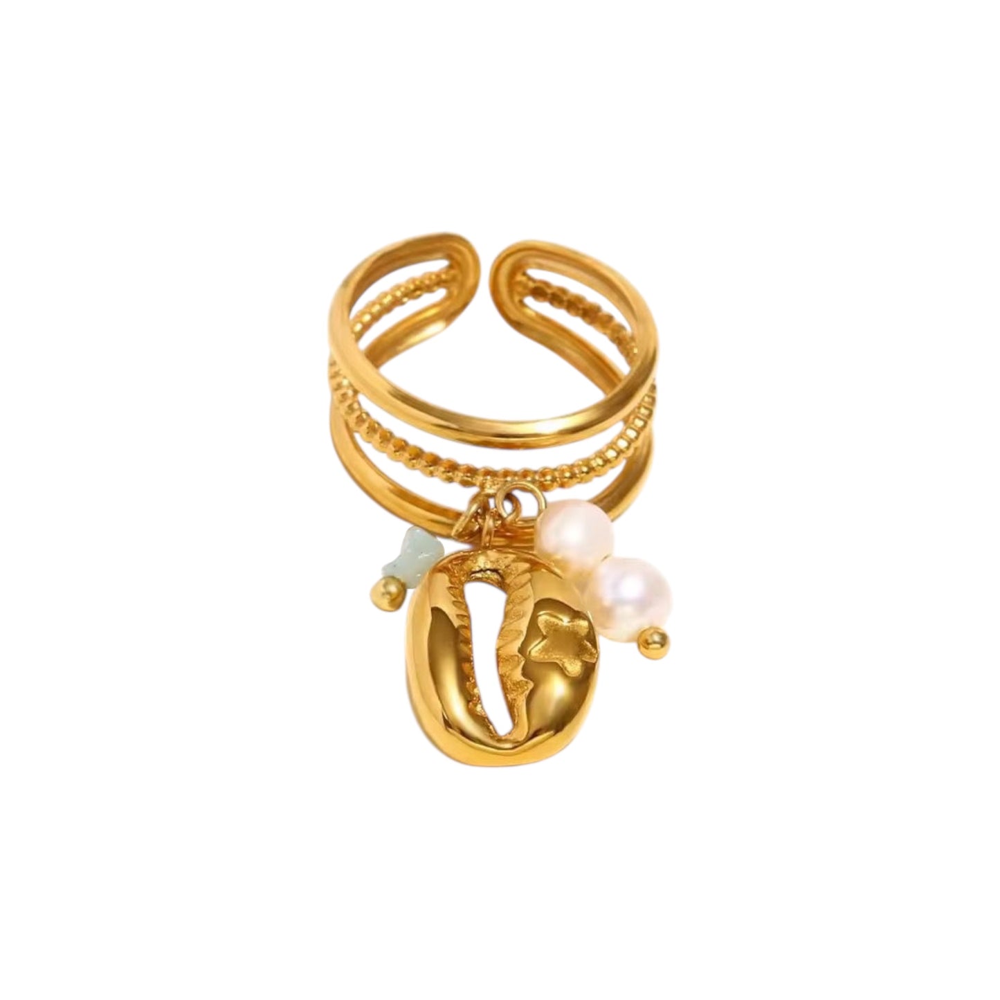 Ariel Oceanic Charm Ring