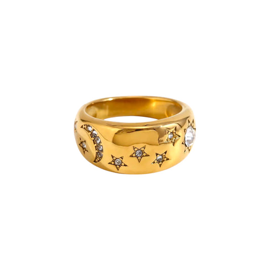 Celestial Bling Dome Ring