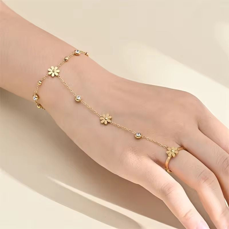 Daisy Cz Hand Chain