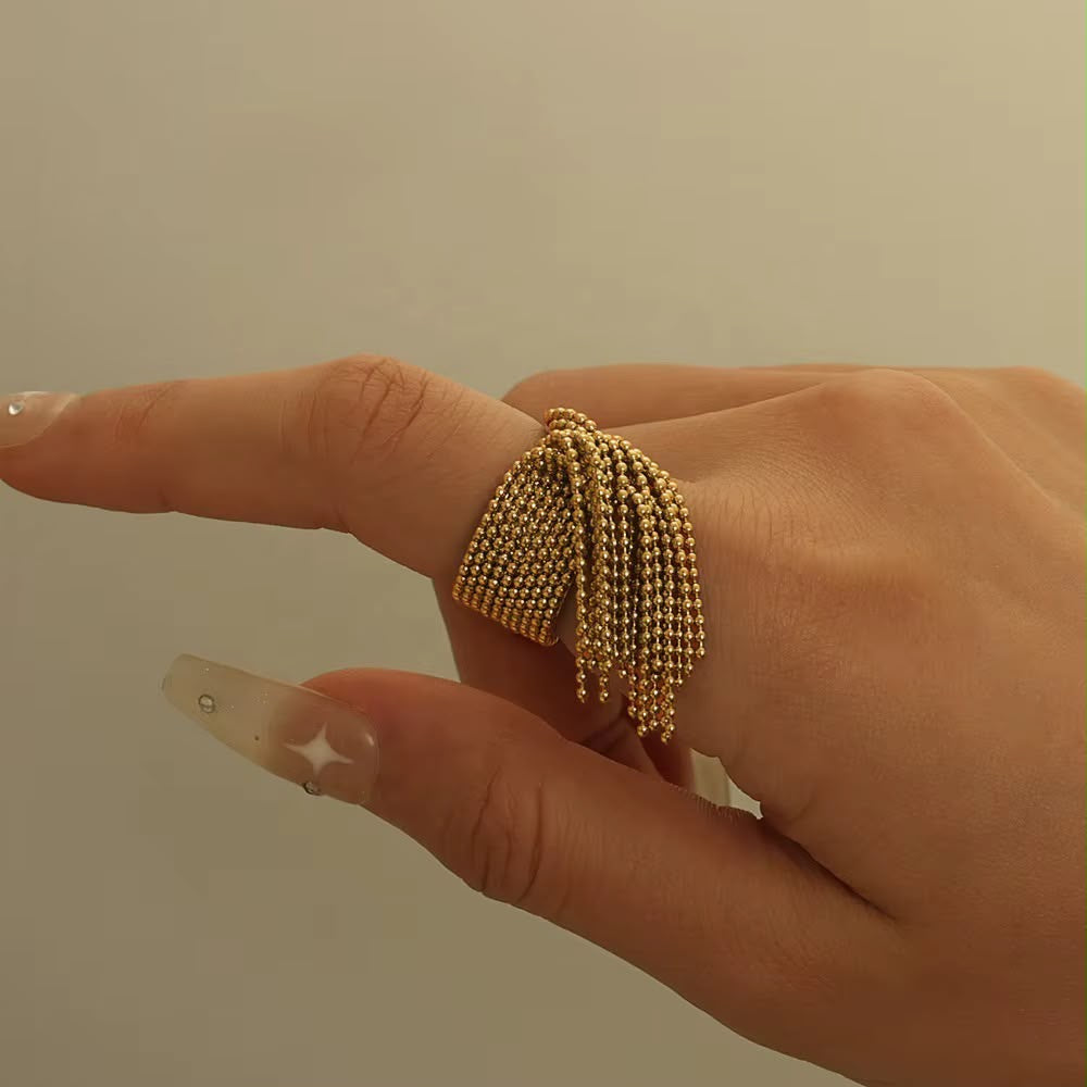 Layali Tassel Ring